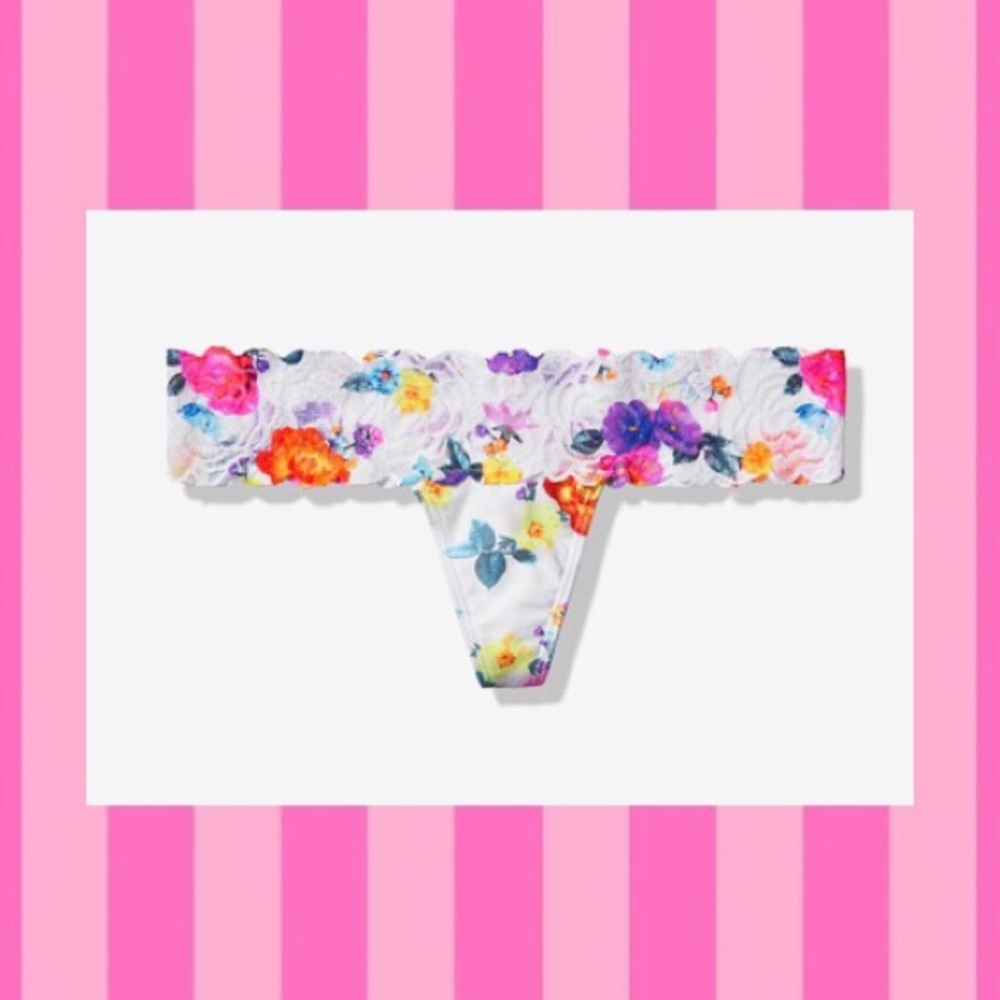 Victoria’s Secret Pink Lace Trim Thong